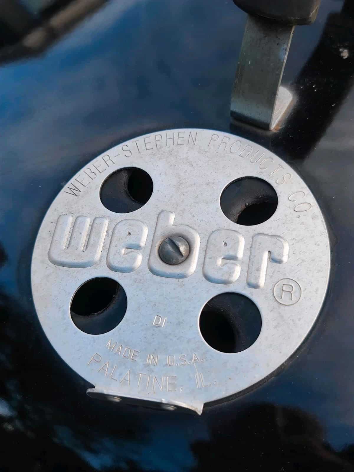Weber Classic Kettle Holzkohlegrill Abluft