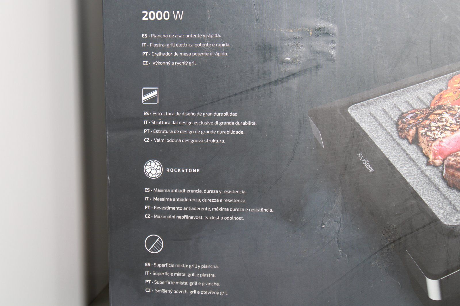 Cecotec Tasty&Grill 2000 InoxStone Elektrische Grillplatte