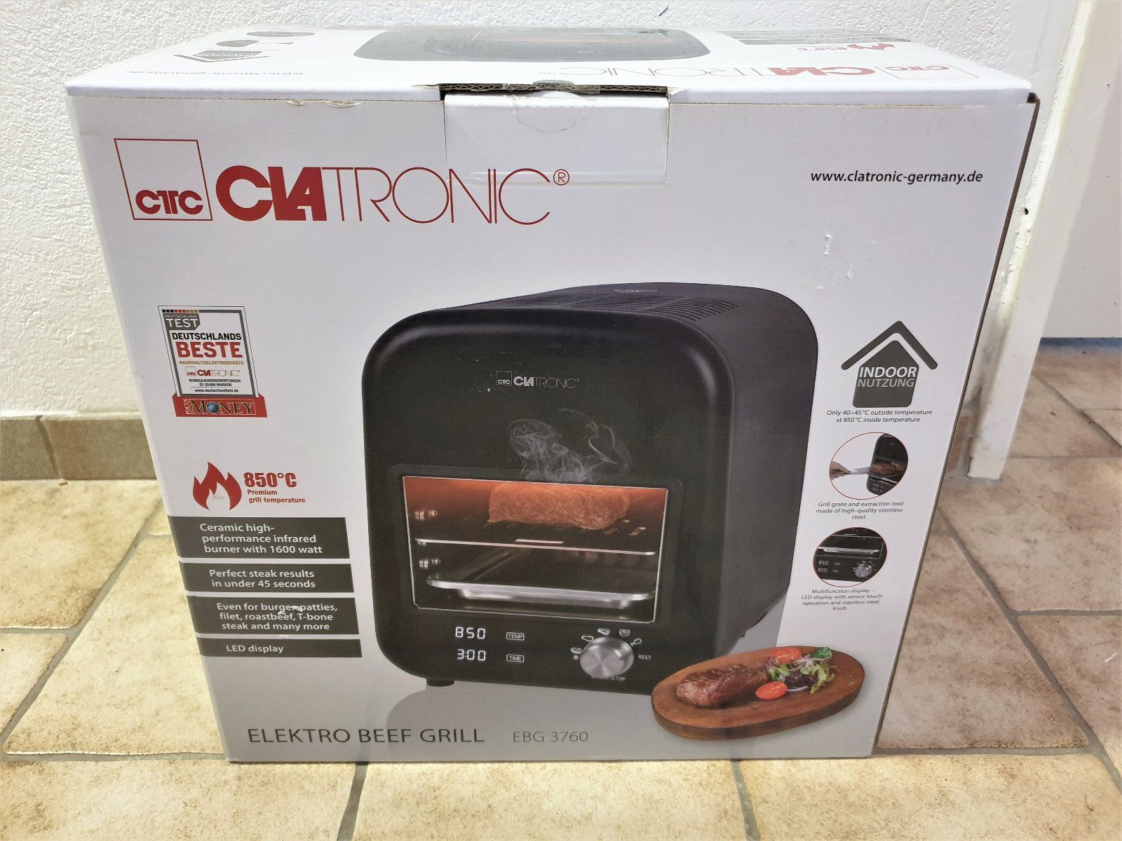 Clatronic EBG 3760 Elektro-Oberhitzegrill
