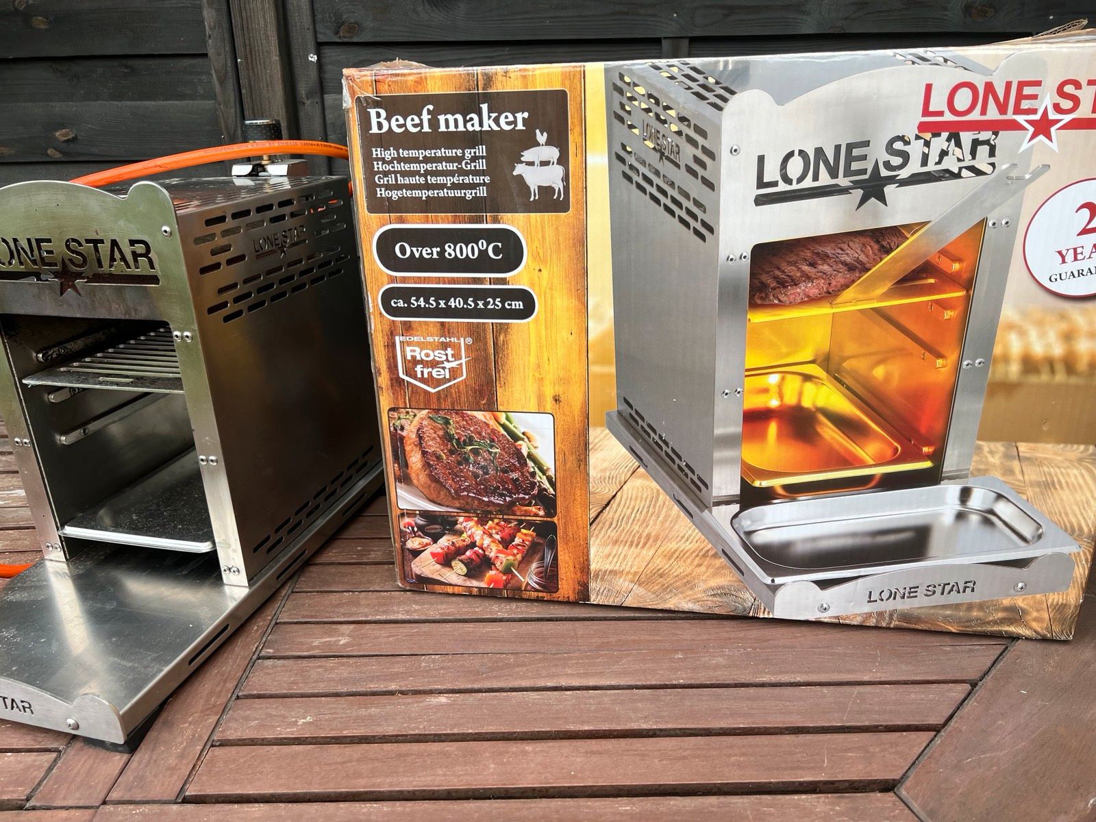 LONESTAR Premium Beef Oberhitzegrill Ausstattung
