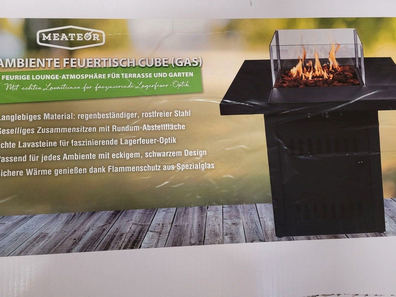 MEATEOR Ambiente-Feuertisch Cube