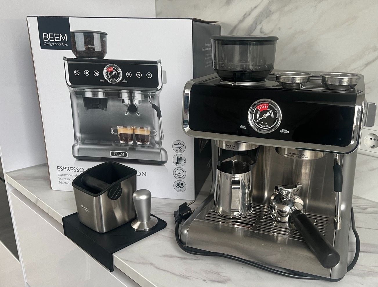 BEEM GRIND-PROFESSION Espresso Siebträgermaschine