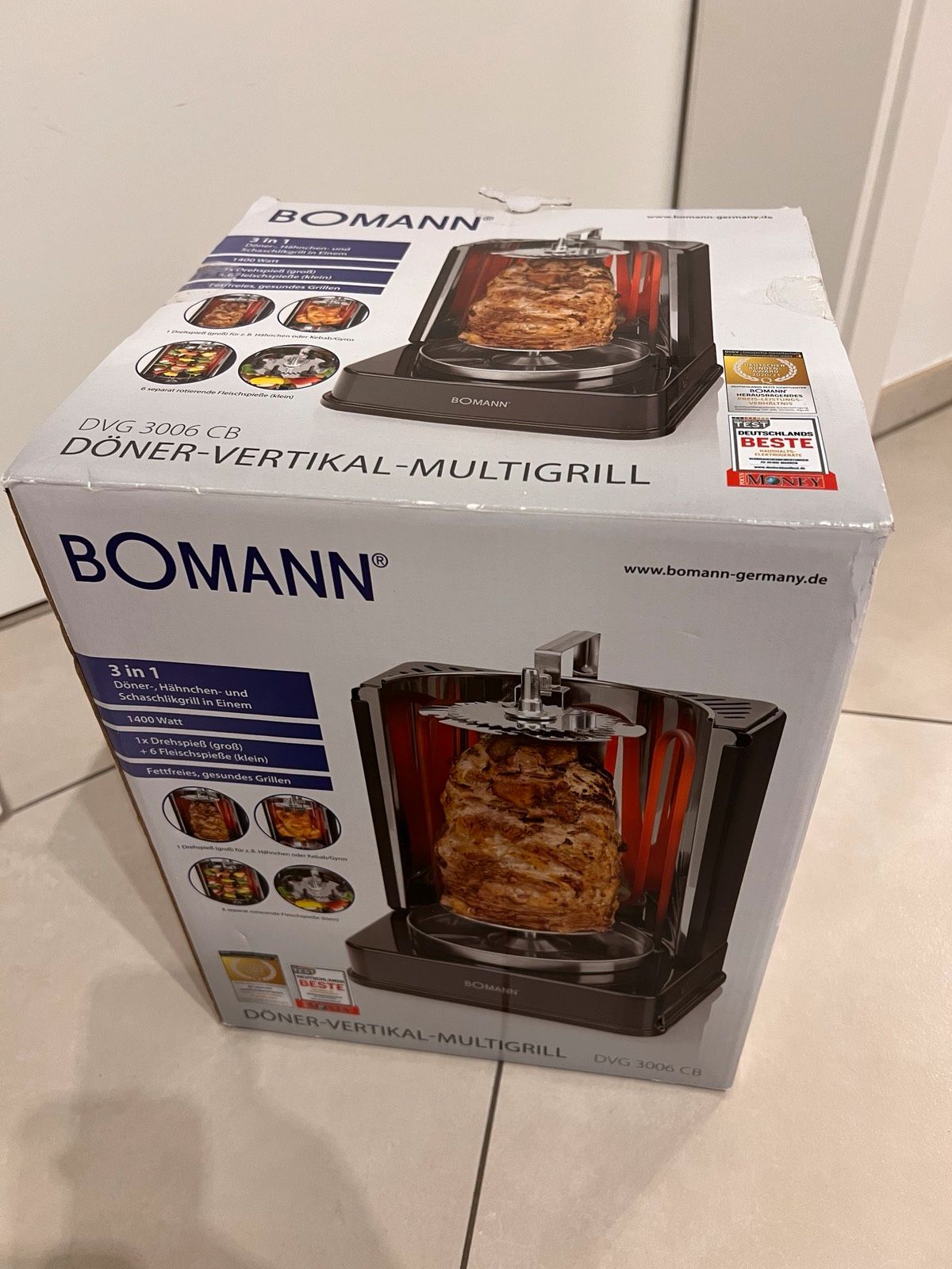 Bomann DVG 3006 CB Döner-Vertikal-Multigrill