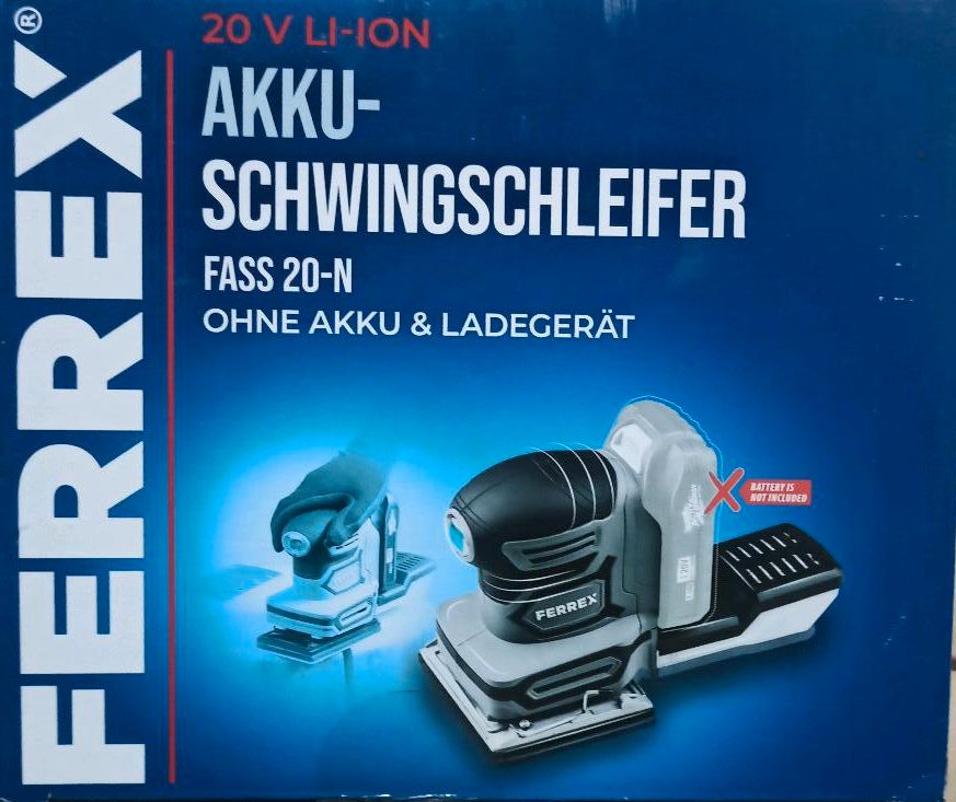 FERREX 20-V-Akku-Schleifer Test