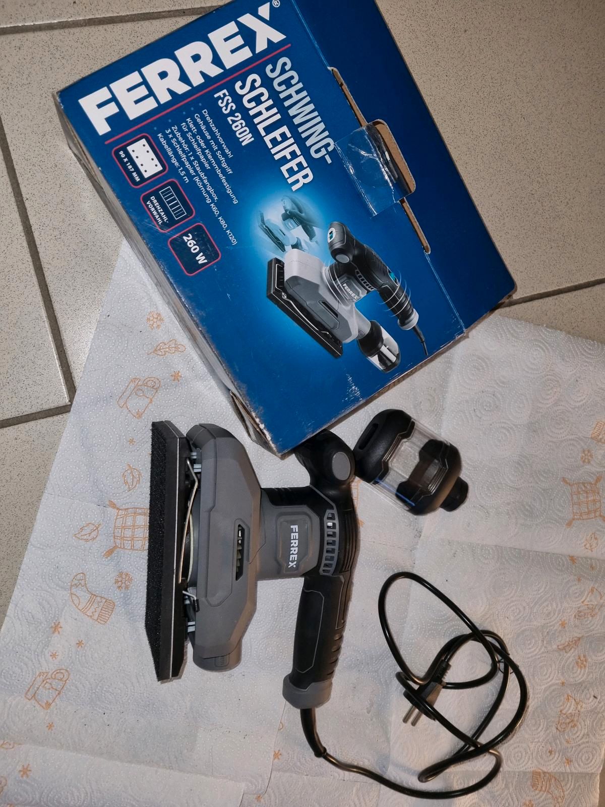 FERREX Schwing- : Exzenterschleifer FSS 260N Test