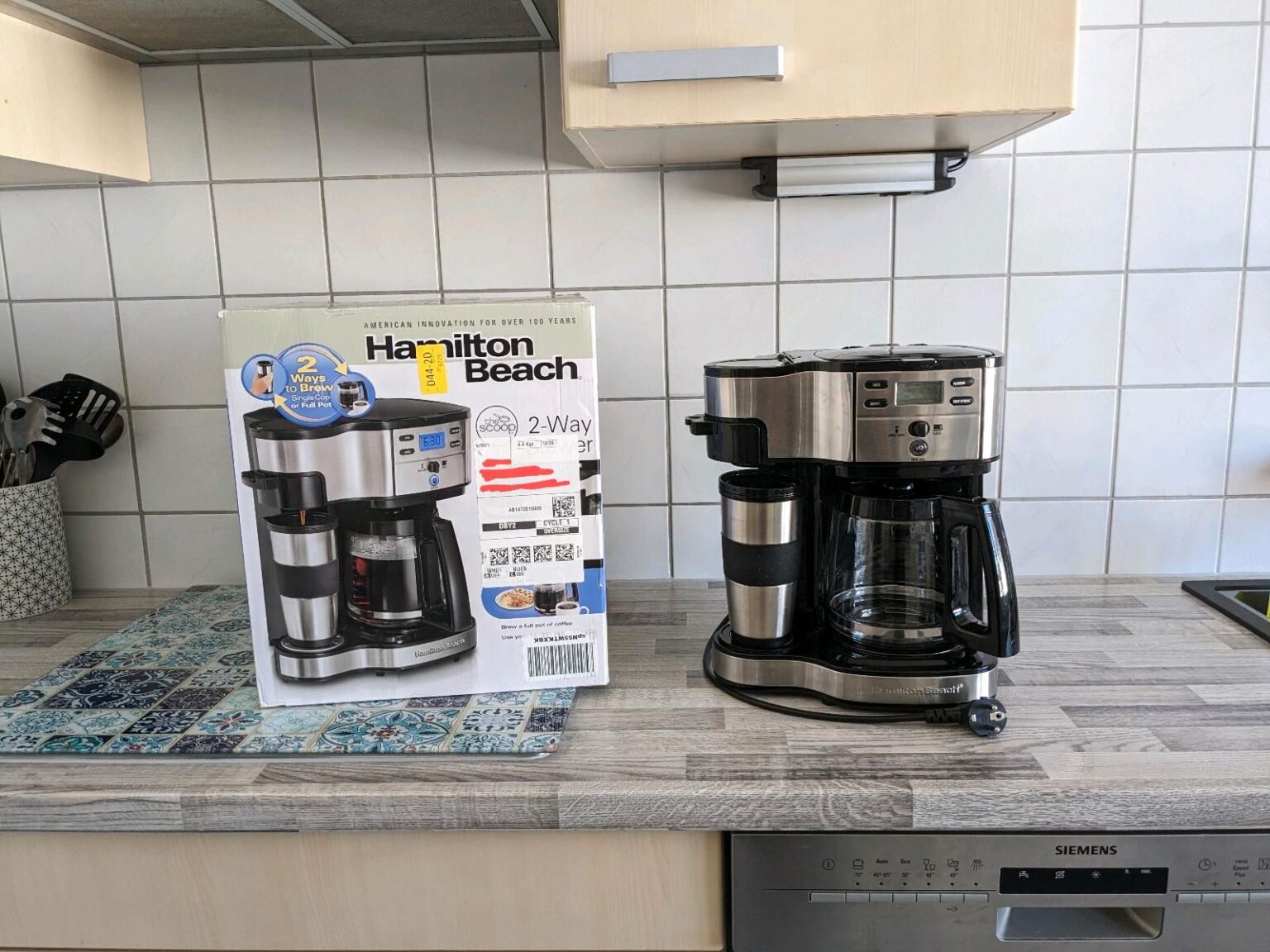 Ersatz-Glaskaraffe Für Kaffeemaschine – 12 Tassen (1,8 L), Tropffrei, Für Hamilton Beach & Cuisinart Modelle