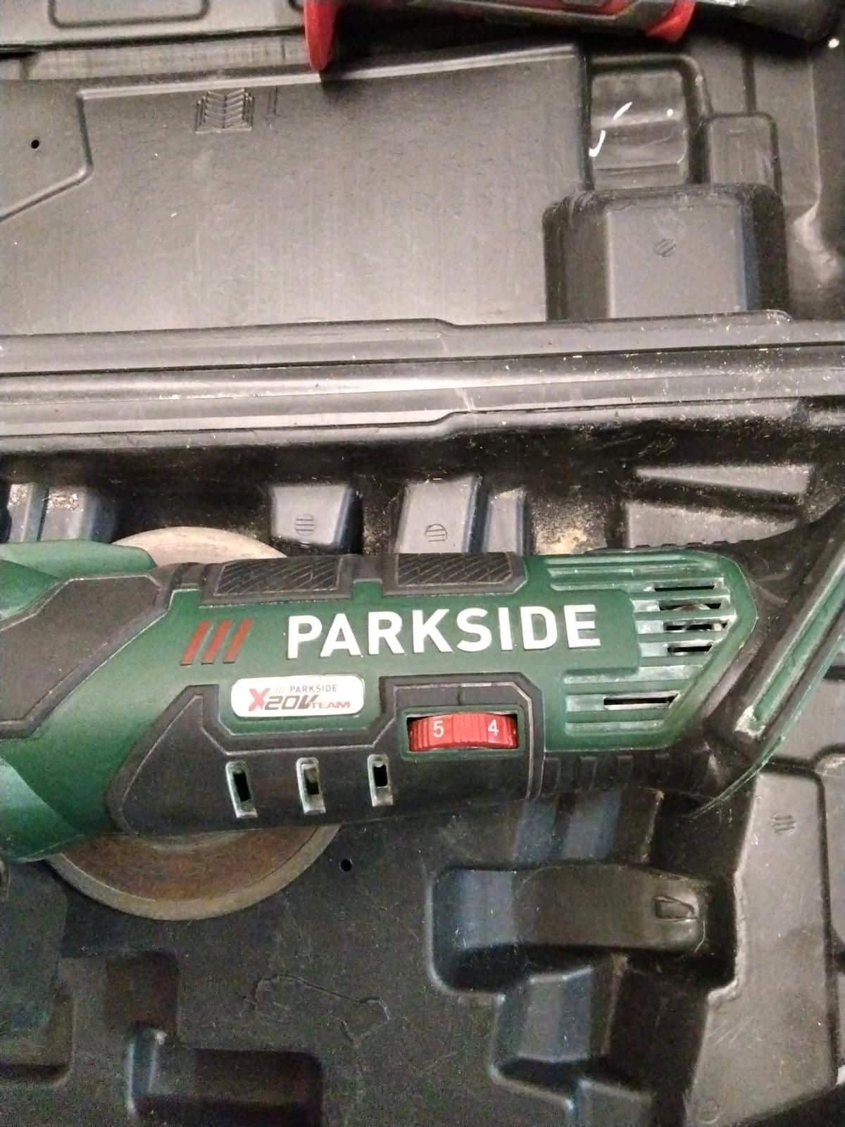 PARKSIDE® MEULEUSE D'ANGLE sans fil PWSA 20-Li 20V Pack Bat 4 Ah EUR