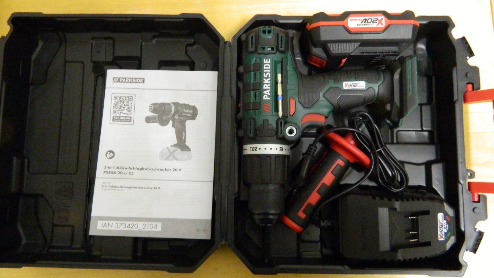 PARKSIDE® 20 V 3in1 Akku-Schlagbohrschrauber »PSBSA 20-Li C3«