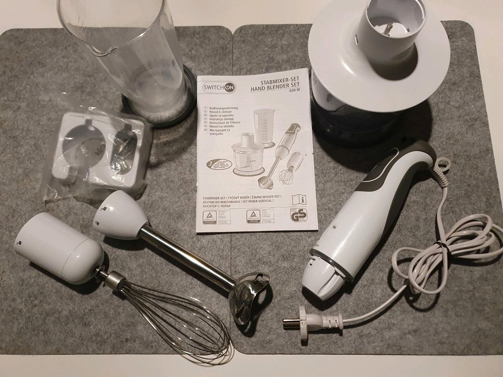SWITCH ON® Stabmixer mit Smoothie-Mixer-Aufsatz »SOSSM 600 A2«