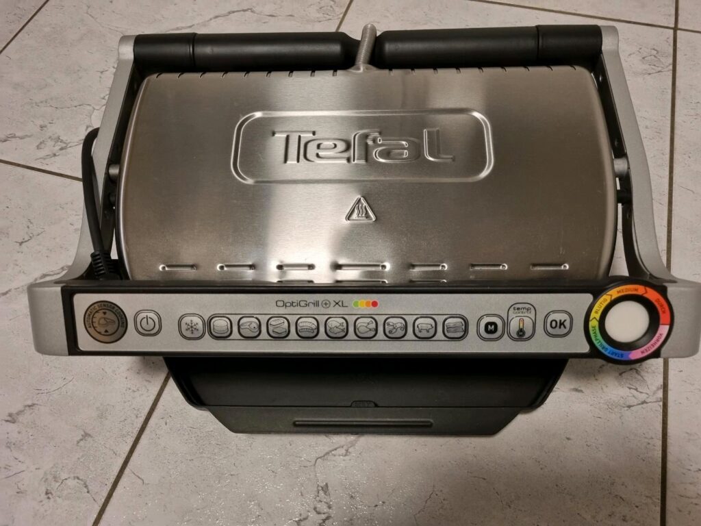 Tefal OptiGrill Deluxe GC707D - Grill De Contact Intelligent 6 Programmes Automatiques 2000W