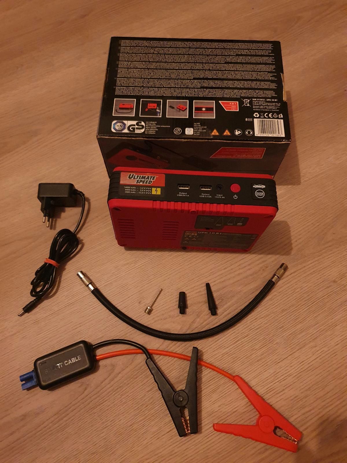 ULTIMATE SPEED® Powerbank mit Kompressor »UPK 10 F3« Test