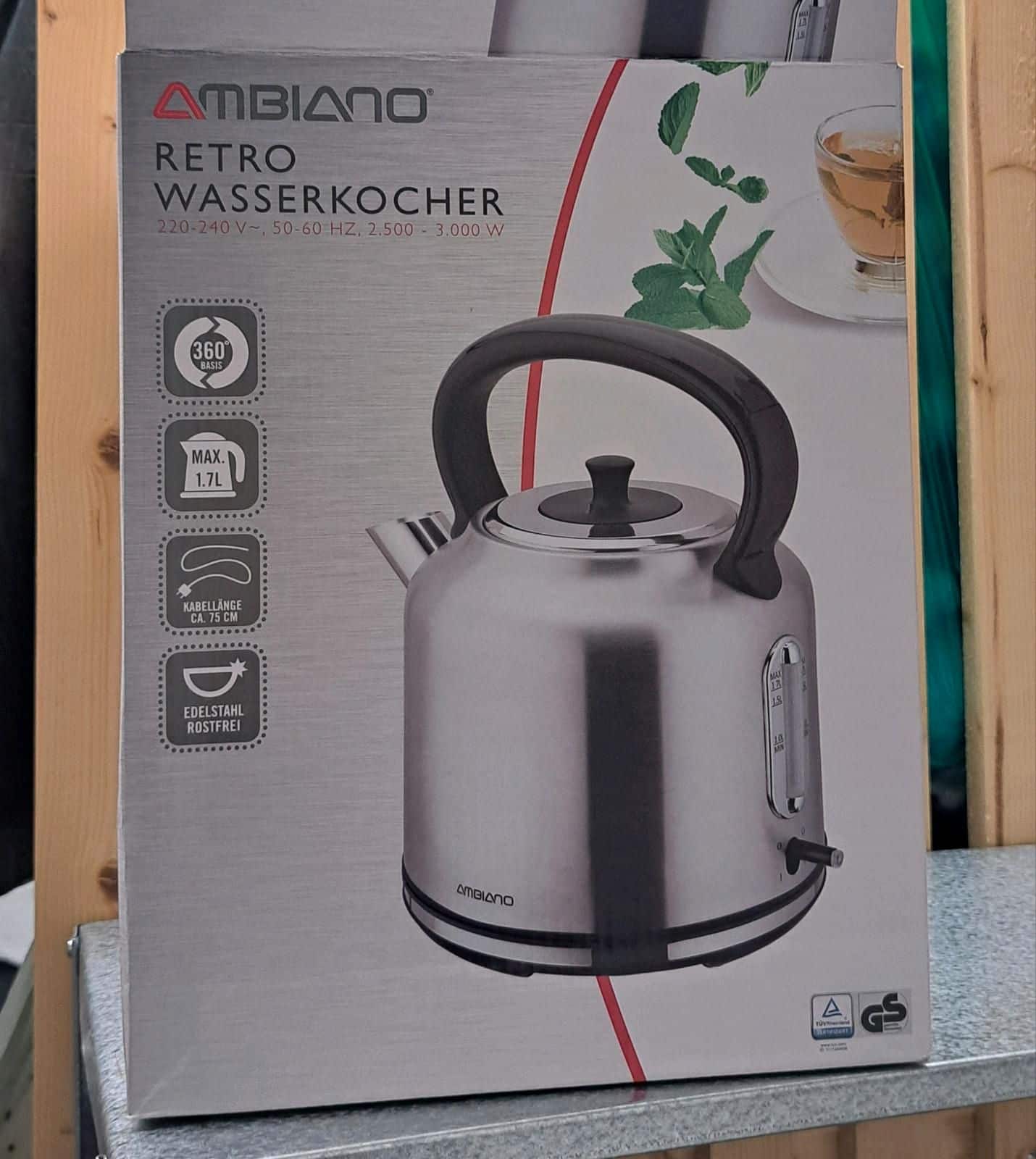 AMBIANO Retro-Wasserkocher GT-WKEDS-11
