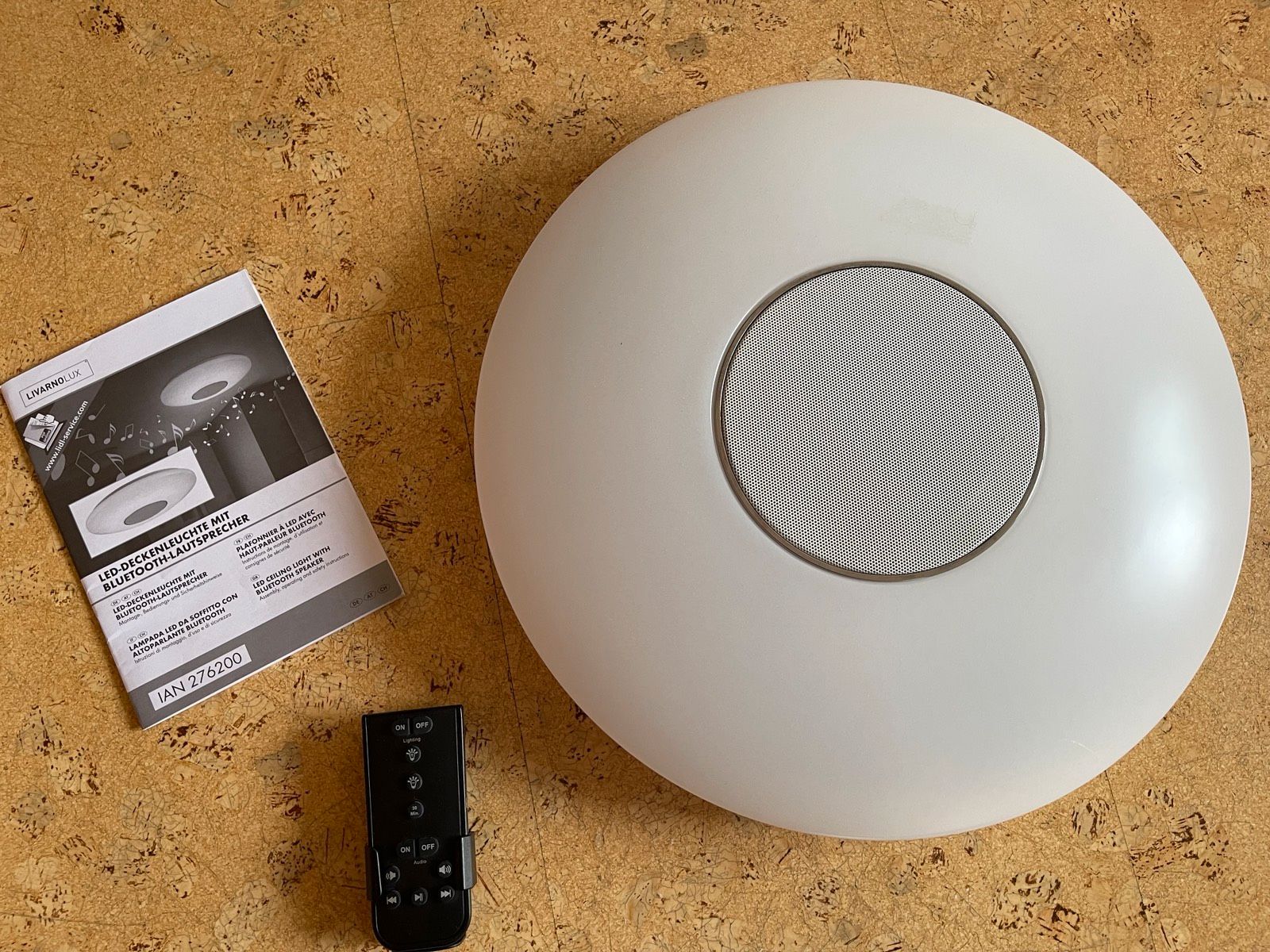NÄVE LED-Wand- und Deckenleuchte mit Bluetooth-Lautsprecher »Toronto«