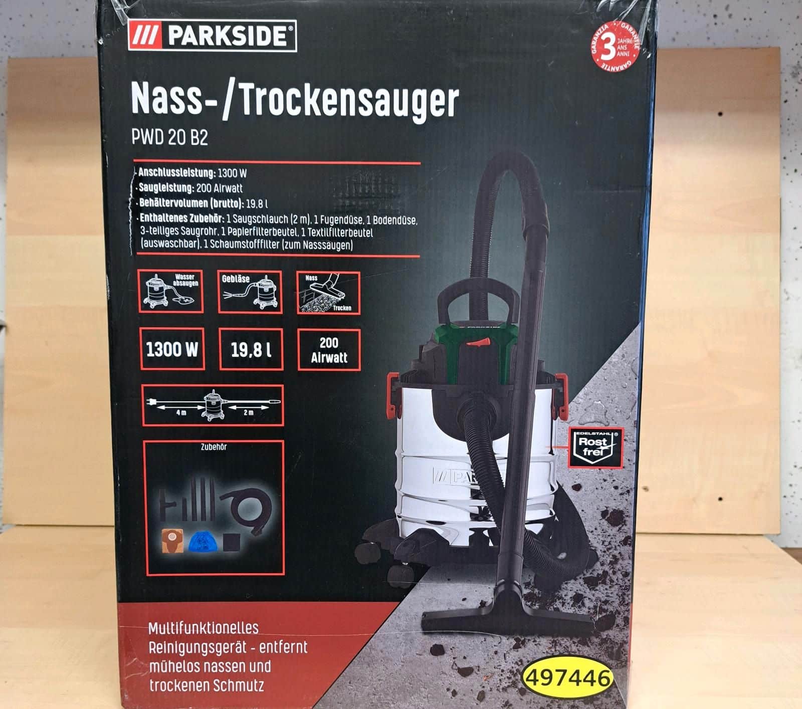 PARKSIDE® Nass- : Trockensauger »PWD 20 B2«