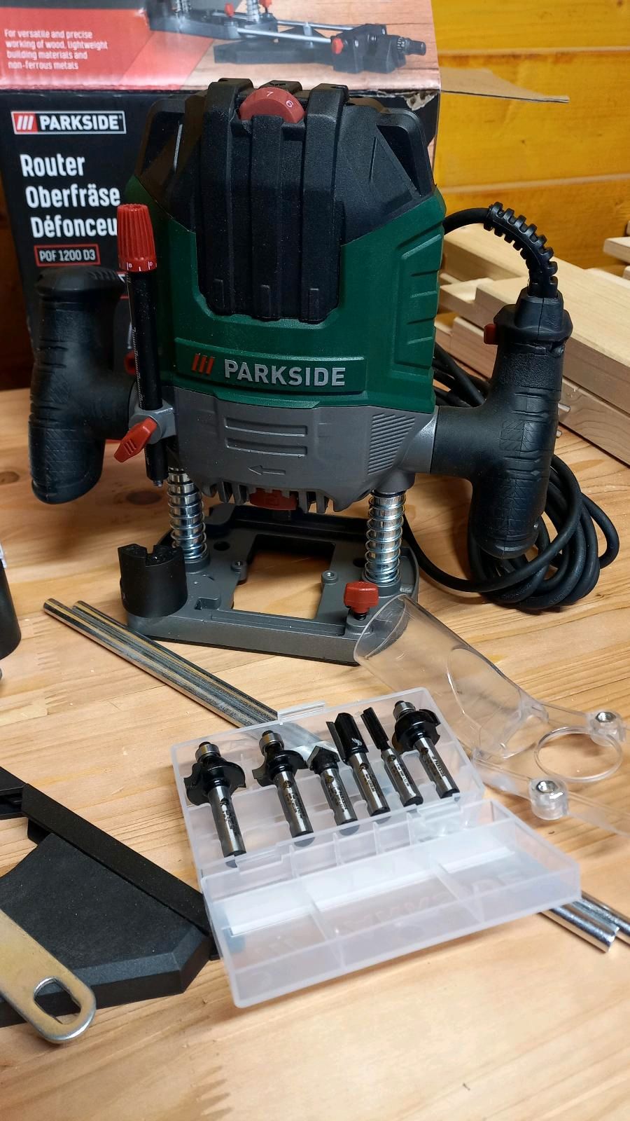 PARKSIDE® Oberfräse-Set »POF 1200 D3«