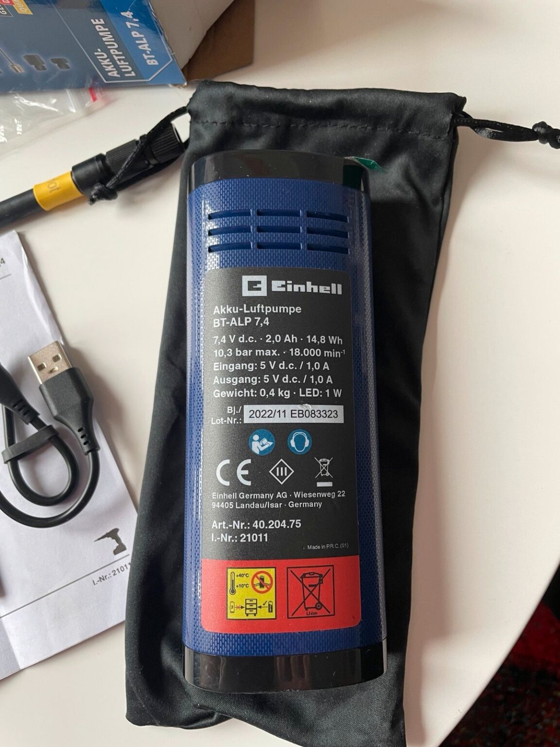 Einhell Akku-luftpumpe Bt-alp 7 4 Bedienungsanleitung EINHELL Akku-Luftpumpe BT-ALP 7.4 - EdelKüche