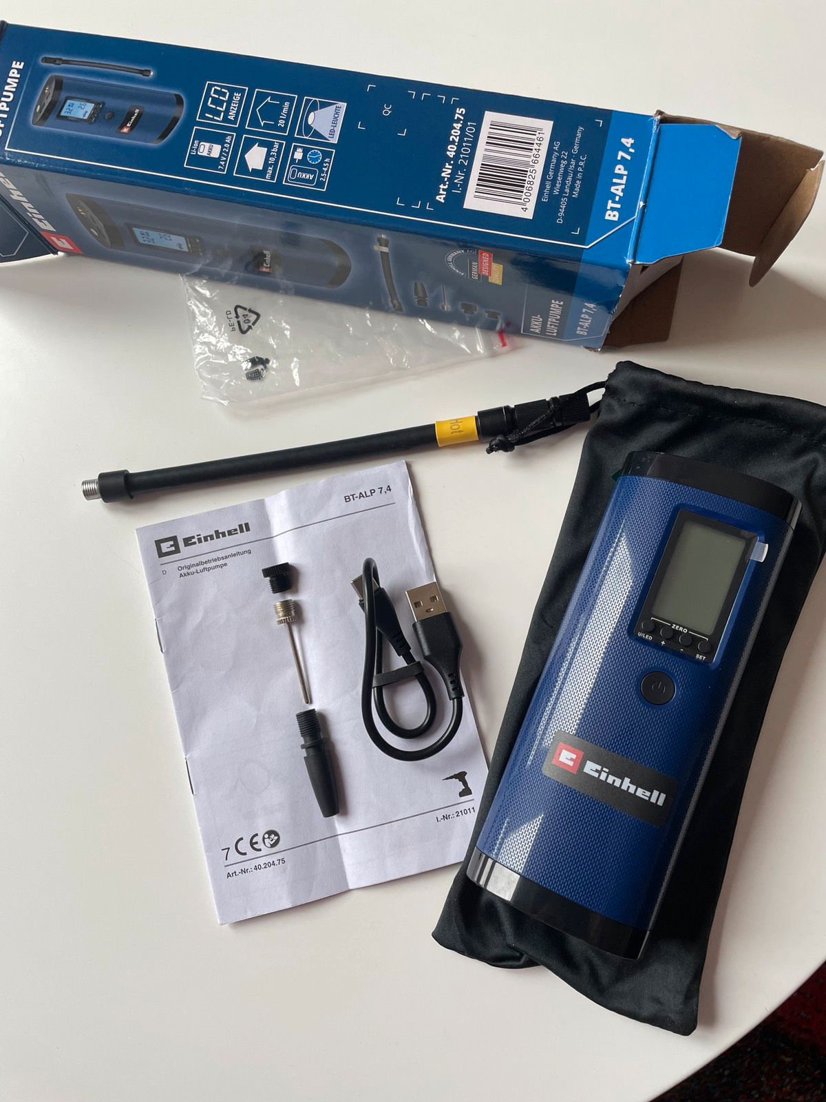 EINHELL Akku-Luftpumpe BT-ALP 7,4 Test