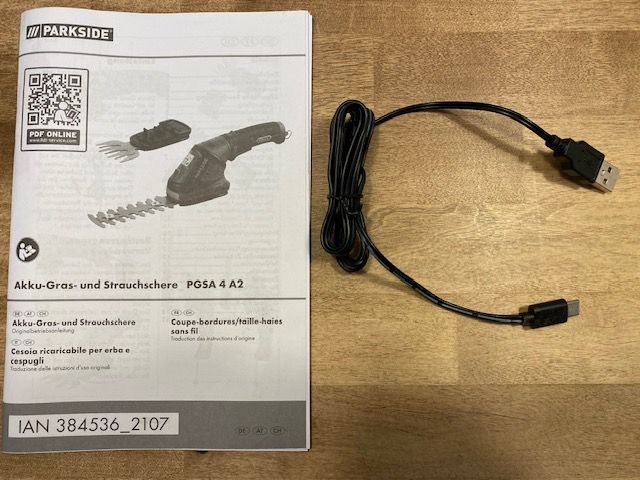 PARKSIDE® 4 V AkkuGras und Strauchschere »PGSA 4 A2« EdelKüche