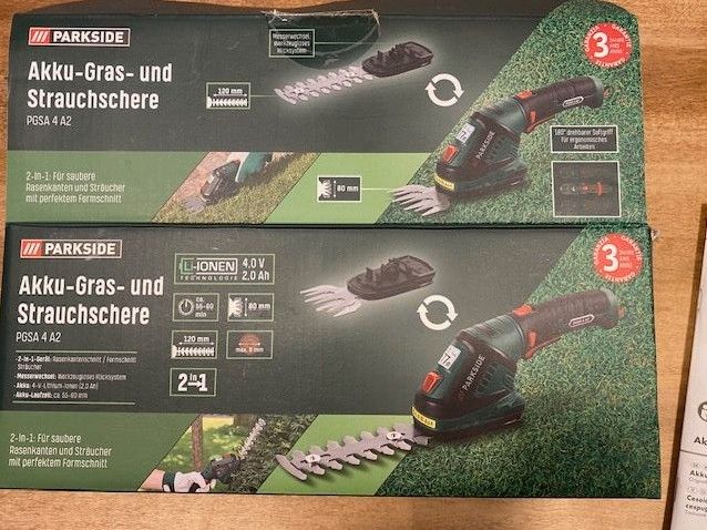 PARKSIDE® 4 V AkkuGras und Strauchschere »PGSA 4 A2« EdelKüche