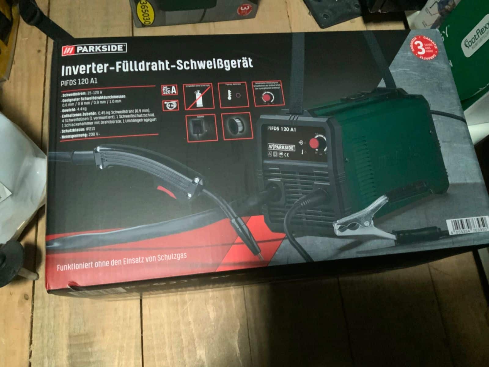 PARKSIDE® Inverter-Fülldraht-Schweißgerät »PIFDS 120 A1«