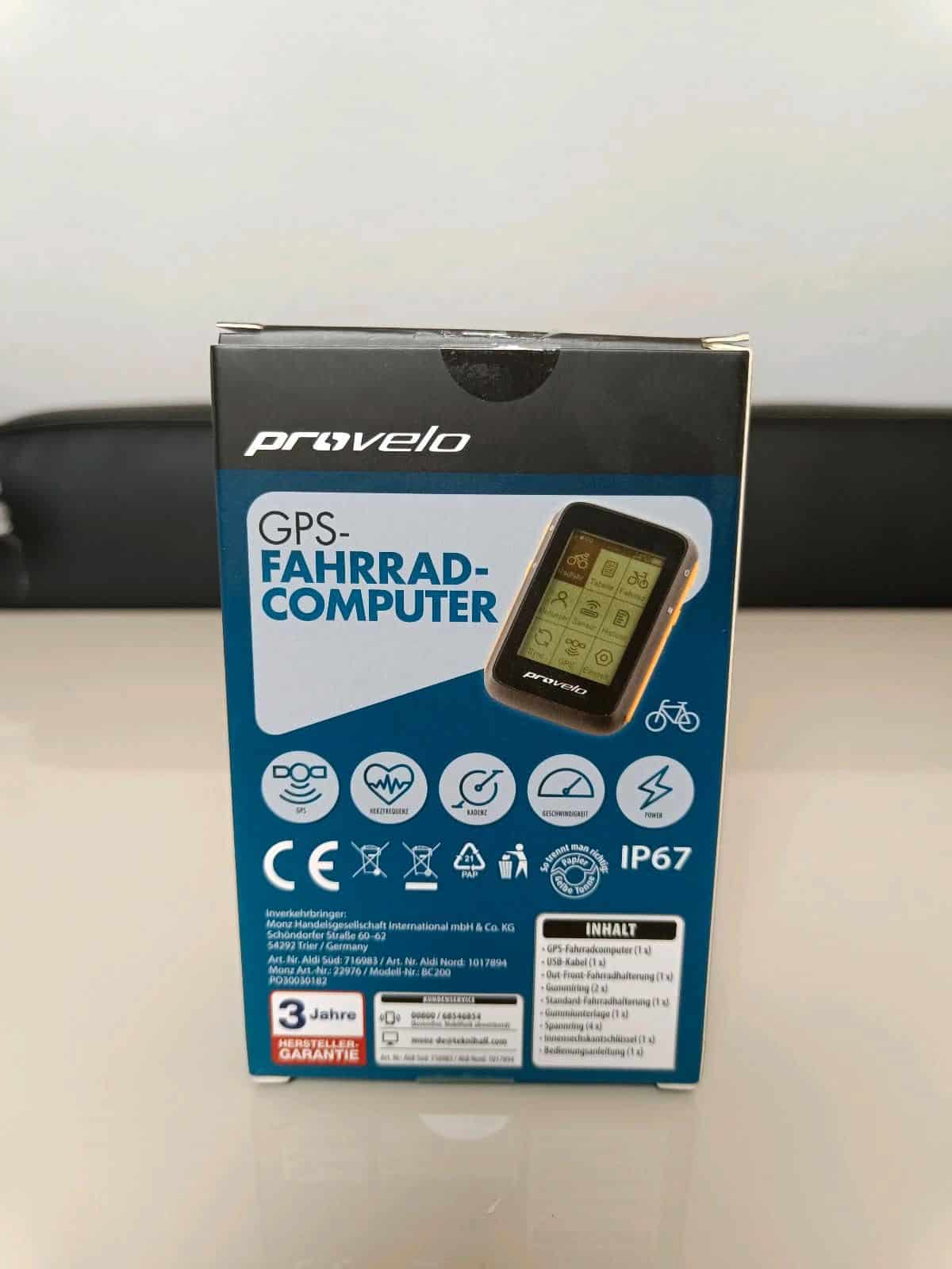 PROVELO GPS-Fahrradcomputer Test