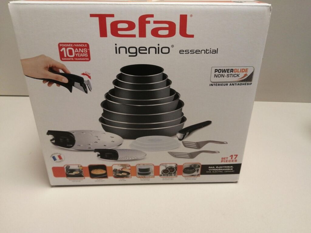 Tefal Ingenio Serenity Kochgeschirr-Set 4-teilig - Antihaft Mit Abnehmbaren Griffen