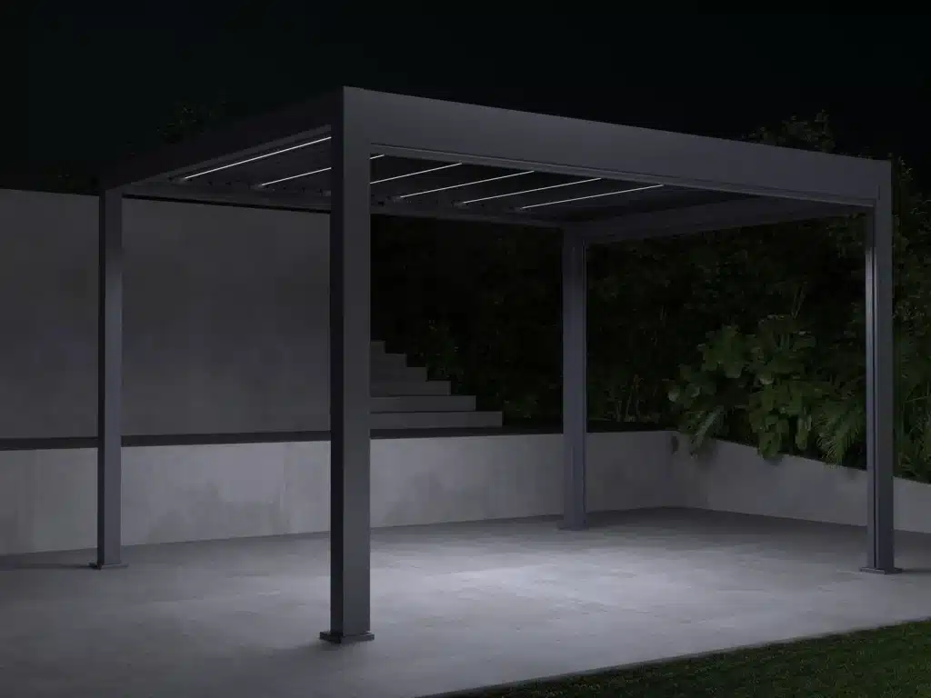 Better Garden Elektrischer Pavillon Aus Aluminium Mit Led