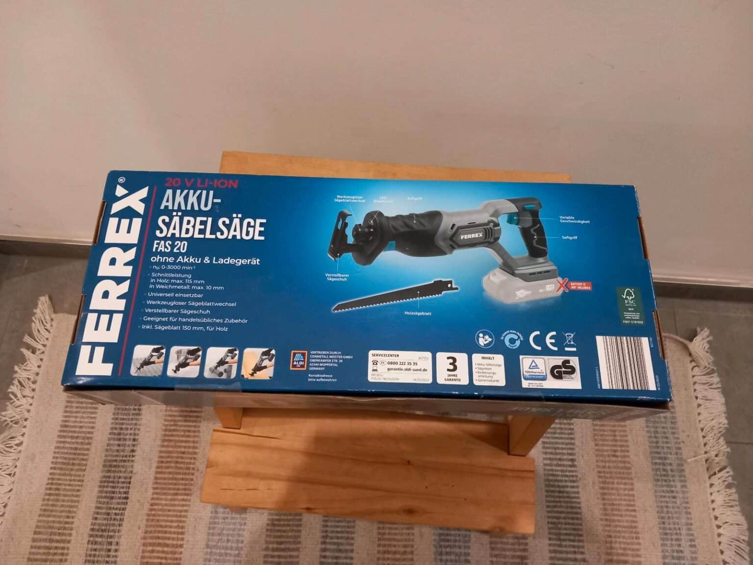 FERREX Akku-Säbelsäge FAS 20 - EdelKüche