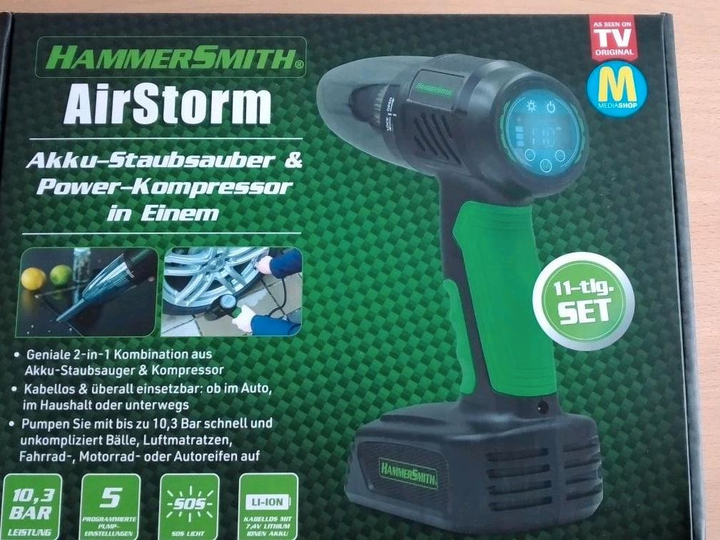 HAMMERSMITH Akku-Staubsauber:Kompressor »AirStorm«