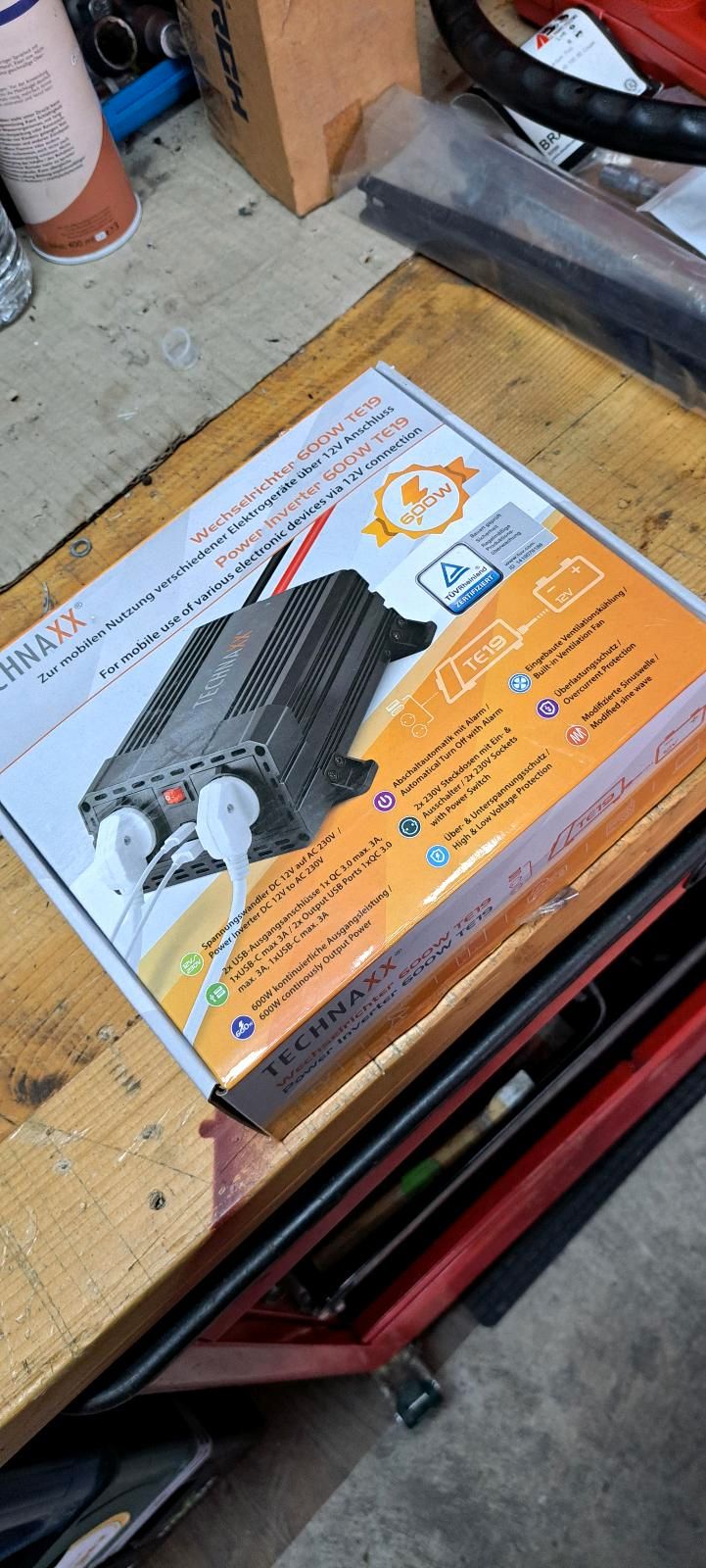 TECHNAXX Wechselrichter 600 W »TE19«
