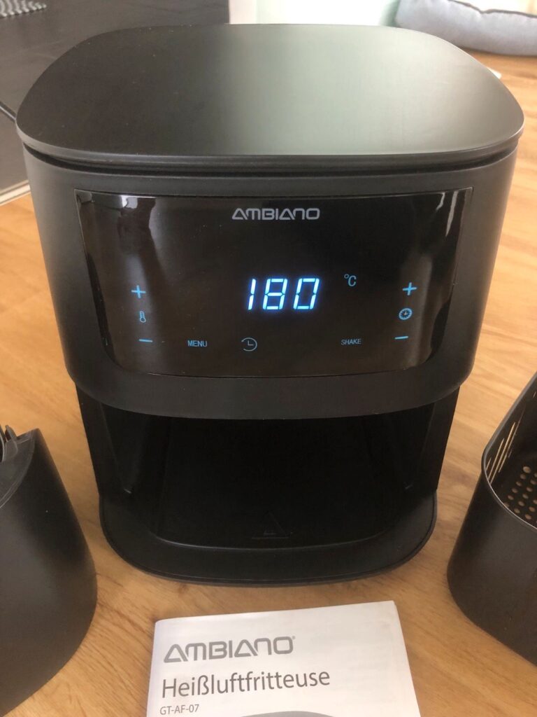 AMBIANO Heißluftfritteuse GT-AF-07 Test