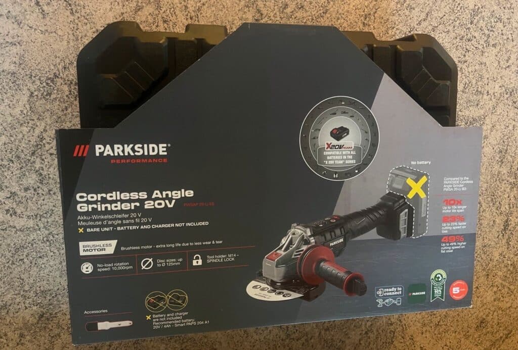 PARKSIDE PERFORMANCE MEULEUSE d'angle PPWS 125 A1, 1700 W. EUR 99,90