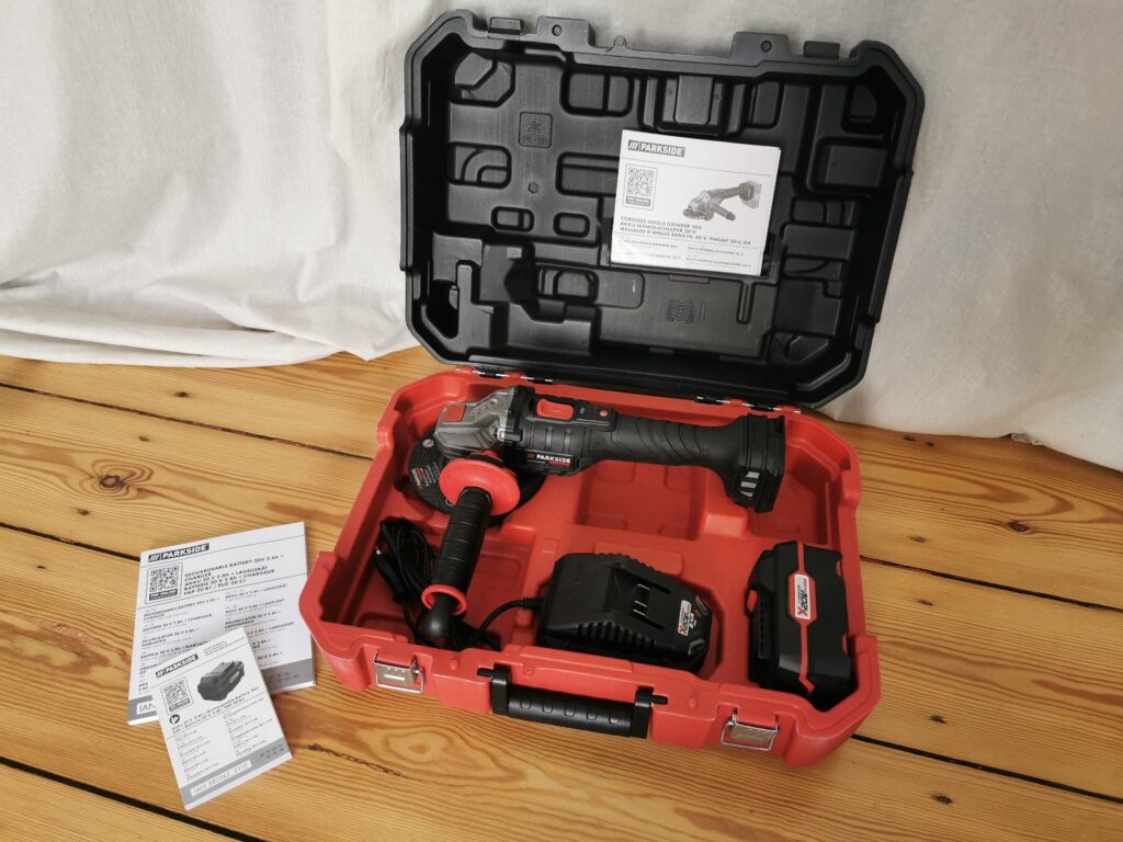 PARKSIDE PERFORMANCE® 20 V Akku-Flachkopf-Winkelschleifer »PPWSFA 20-Li A2«