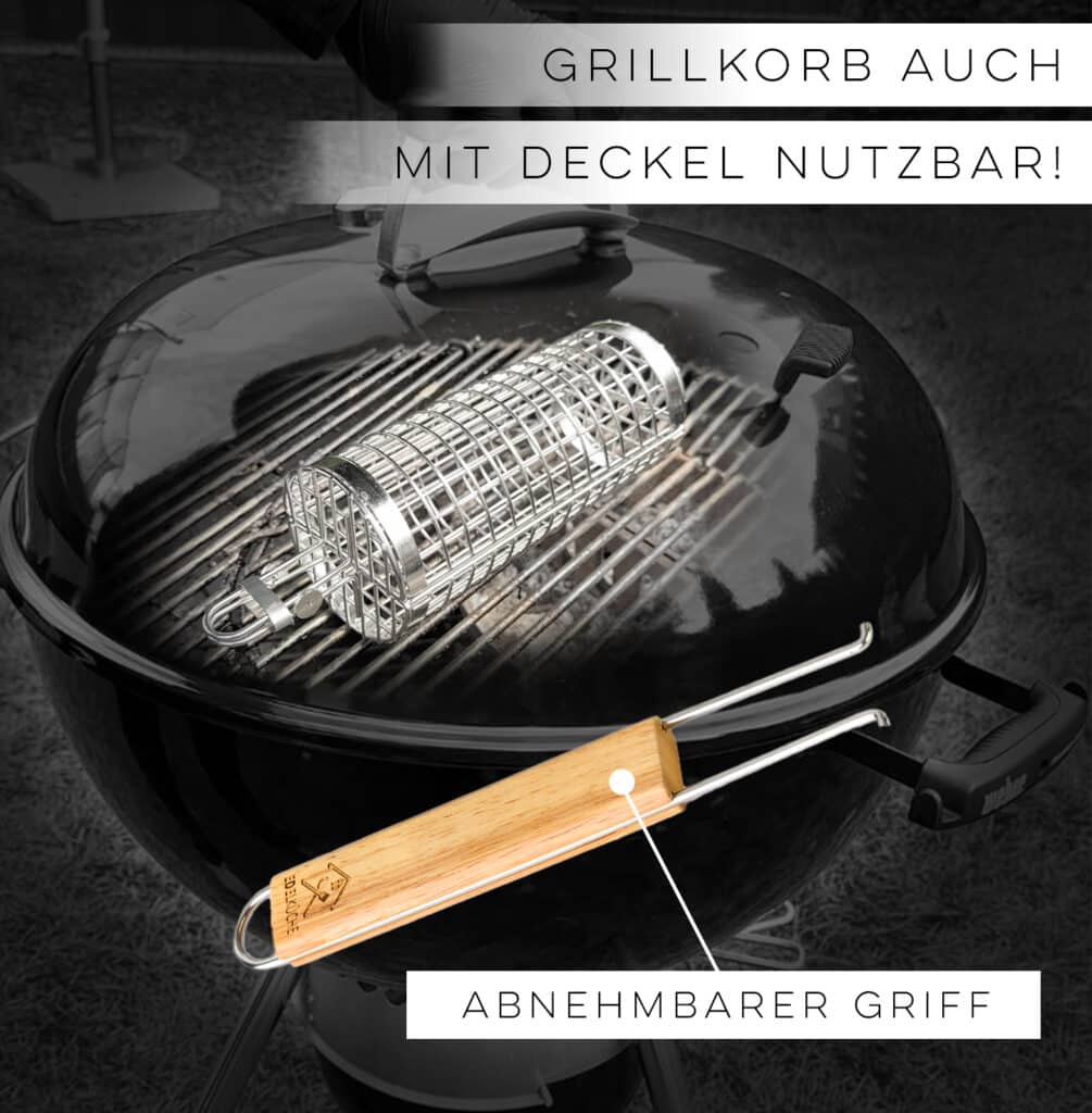 Grillkorb mit geschlossenen Korb