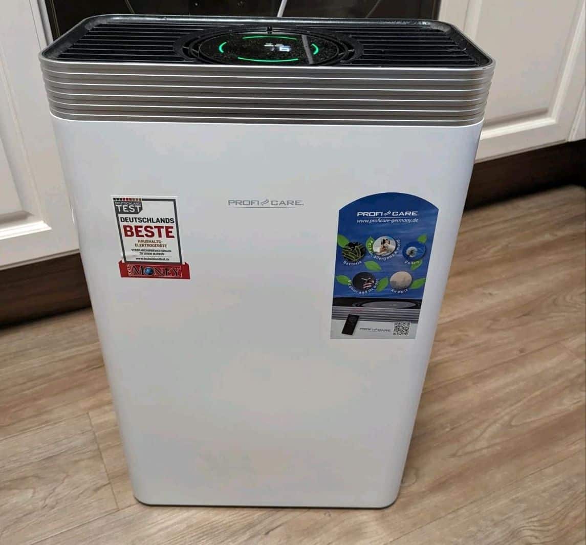 ProfiCare Luftreiniger PC-LR 3076 – Für Räume Bis 60 M², 4-fach Filtersystem, Allergiker Geeignet, Leise & Mit Fernbedienung